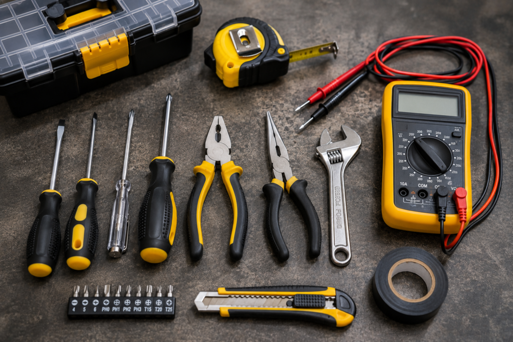 "Toolkit used for basic gas oven repairs at home"