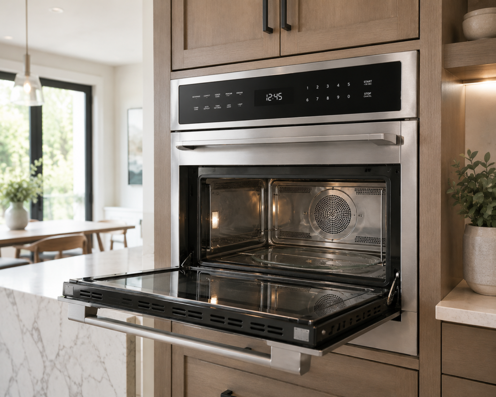 GASLAND 24 inch built-in convection combo microwave with drop-down door"