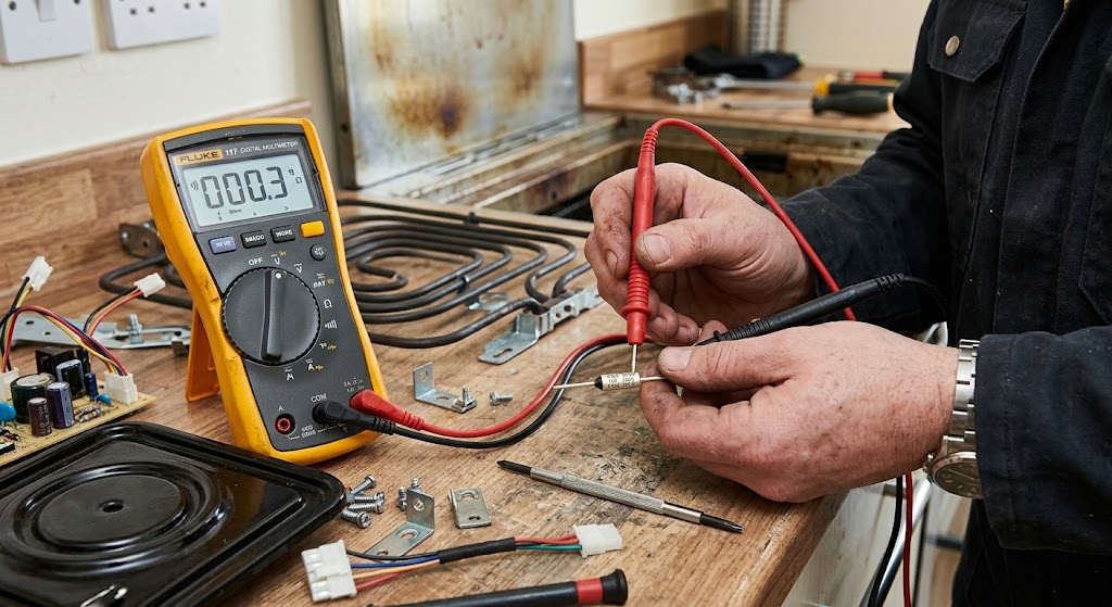 Testing a Kitchenaid oven thermal fuse for continuity