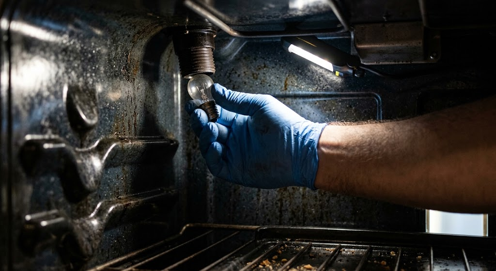 Replacing a Kitchenaid oven interior light bulb
